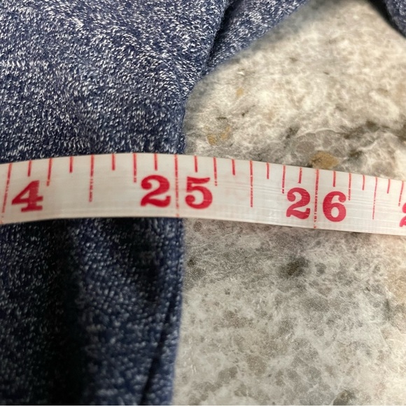 Banana Republic Heathered Indigo Blue 1/4 Zip Quick Dry Long Sleeve Shirt Men XL - Picture 9 of 9